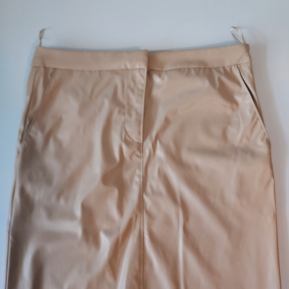 ZARA Faux leather midi skirt - Picture 8 of 9